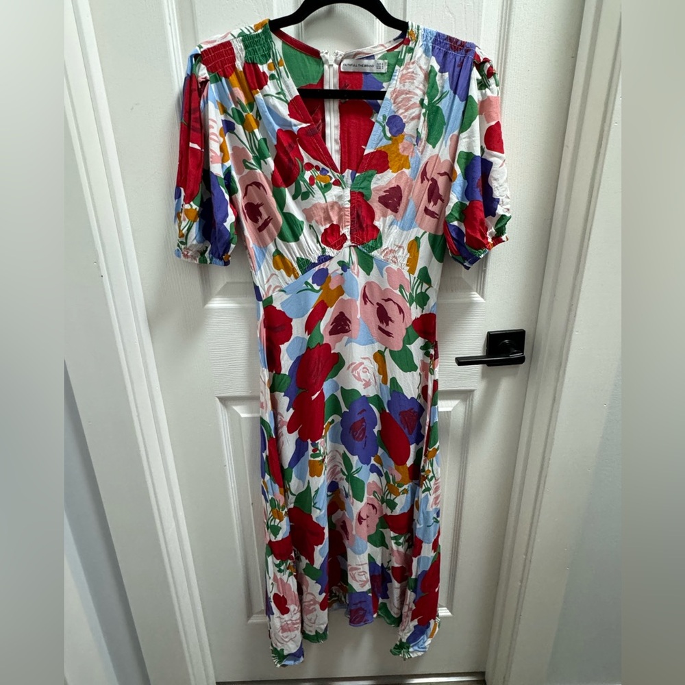 Faithfull the Brand Floral Mid-Length Dress Size 4